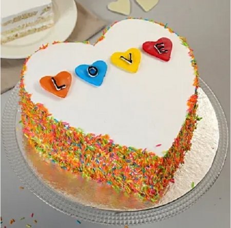 Colourful Love Cake 1kg...