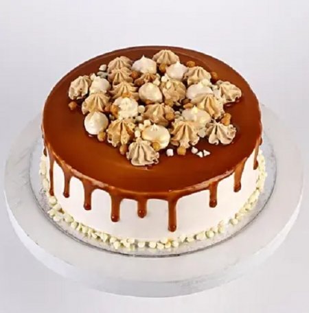 Cream Drop Caramel Cake-...